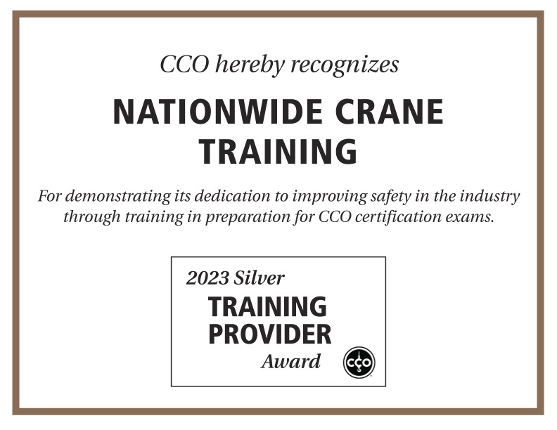 Nationwide Crane Training NCCCO Training Provider Certification
